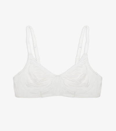 The Basics Full Cup Wirefree Bra - White