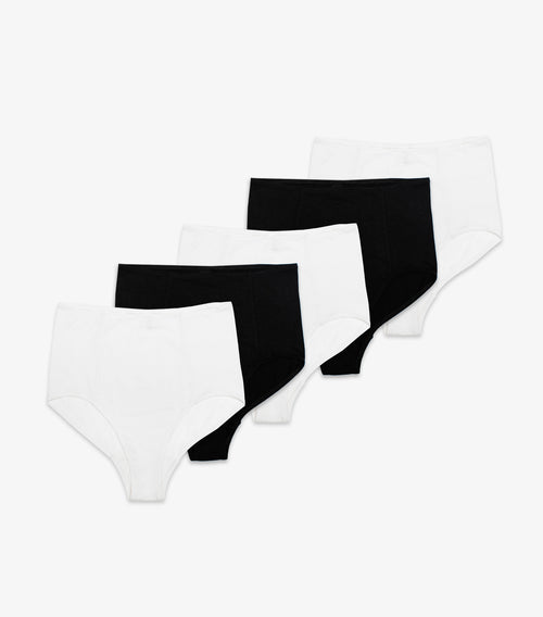 5 Pack of High Waisted Briefs - The Basics