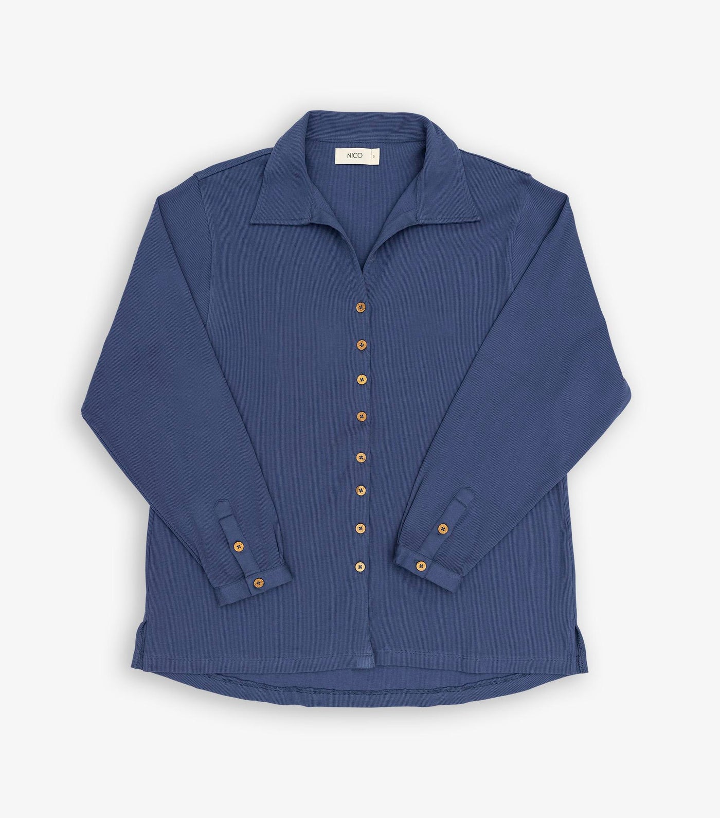 Frances Button Up Shirt - Navy