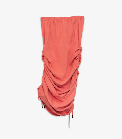 Last Chance Petra Ruched Skirt - Coral Pink