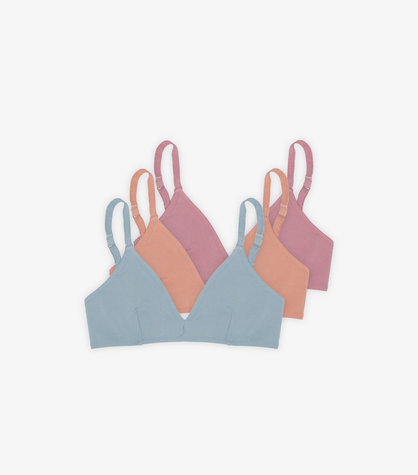 3 Pack of Triangle Bras - Organic