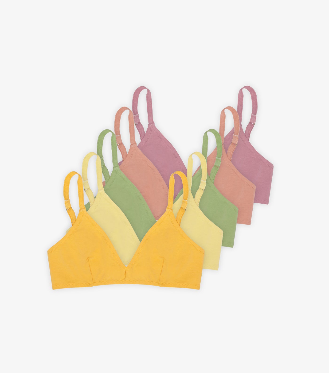 5 Pack of Triangle Bras - Organic